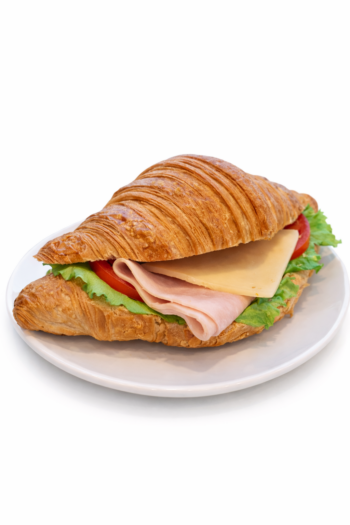Croissant jambon fromage